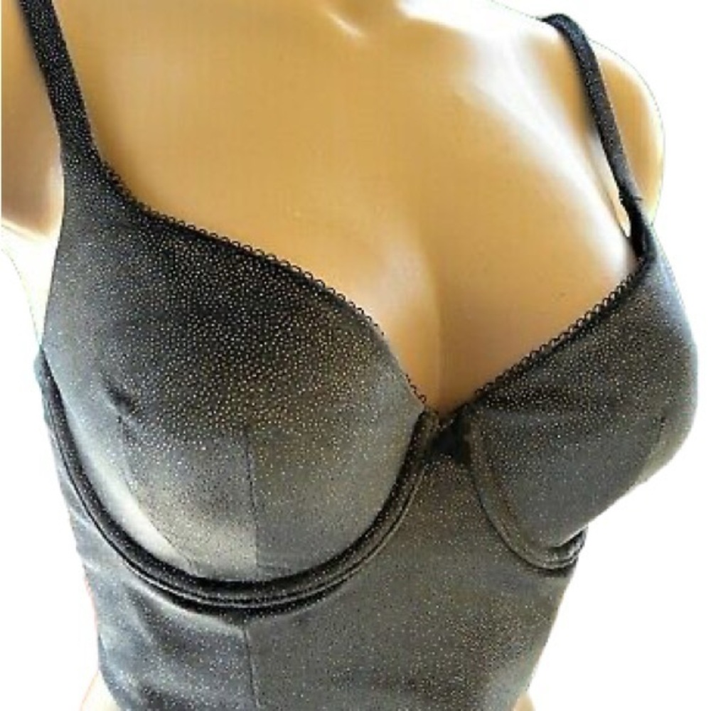 Victoria’s Secret Grey Glittery Bustier Corset Bra